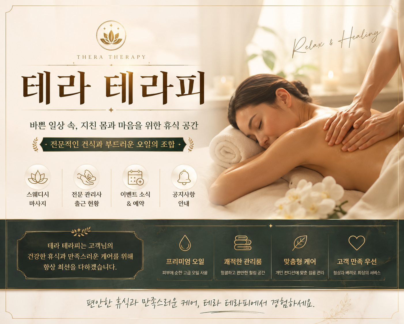 양산 [테라테라피] ✳️ 건전 매장 ✳️ 스웨디시 관리사님 모집합니다 ✳…