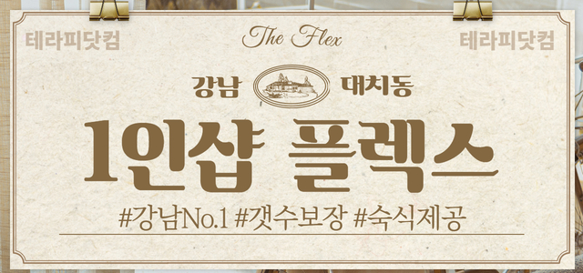 강남 ✨1인샵 플렉스✨❇️선릉역 인근 초역세권❇️ 주간/야간/상주❇️ 숙…