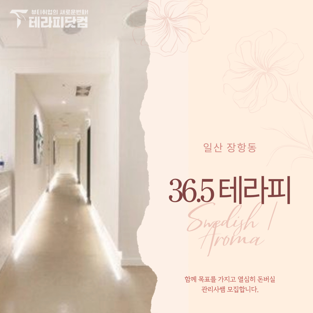 일산 장항동 [36.5테라피] 마사지구인구직 인스타 포스팅