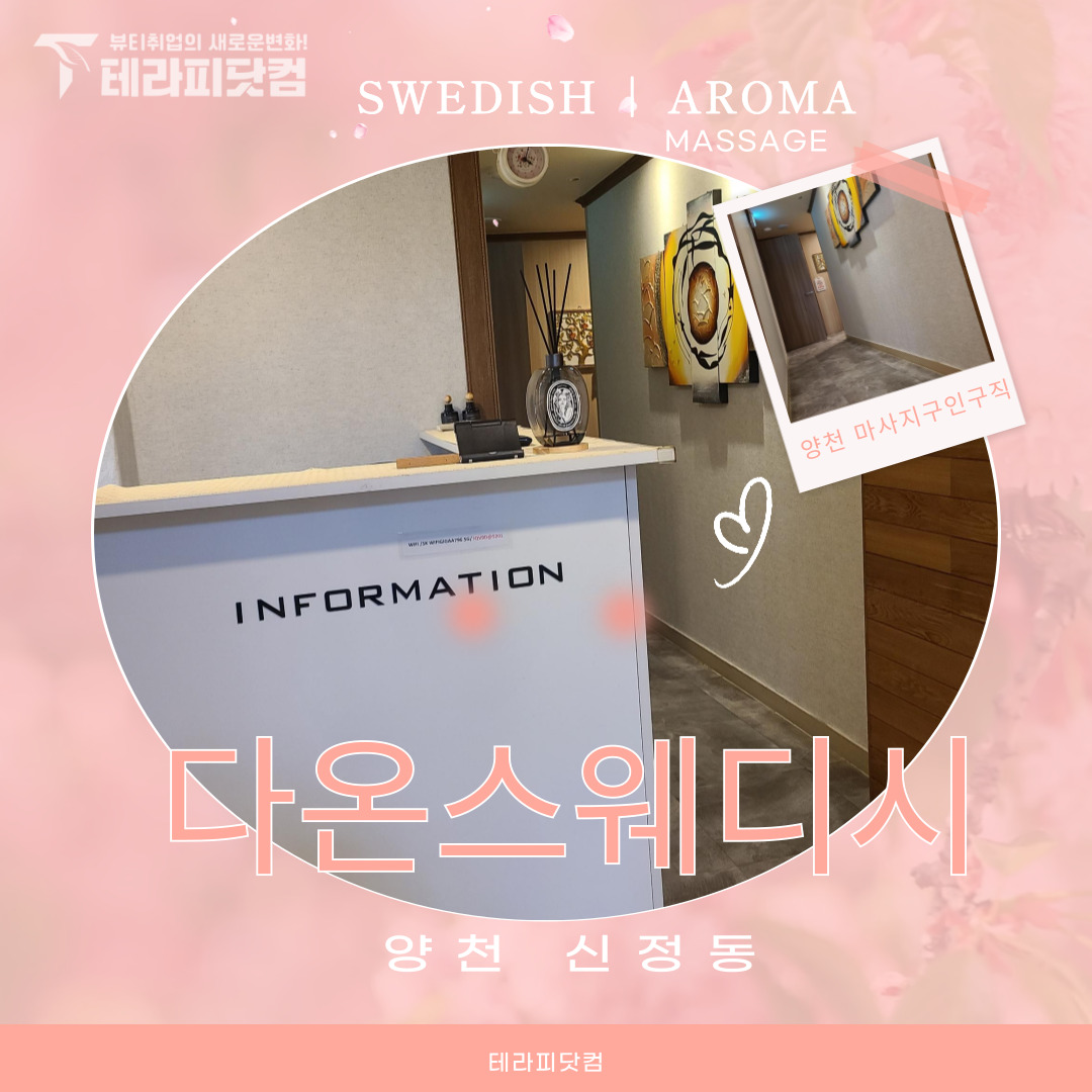 양천 신정동 [다온스웨디시] 마사지구인구직 인스타 포스팅